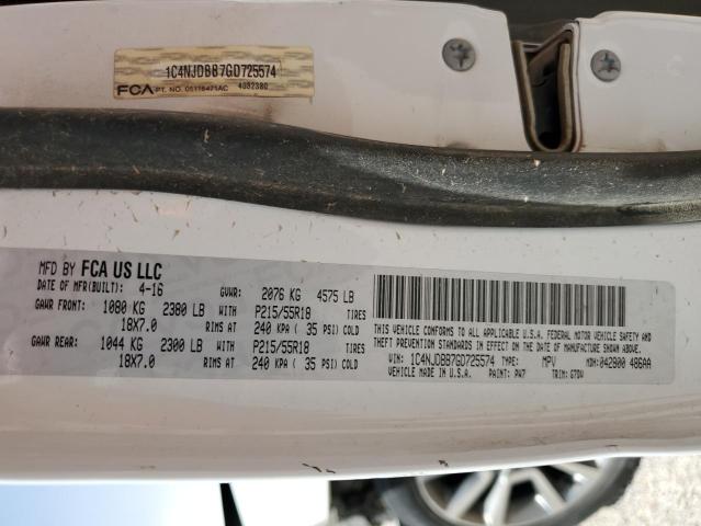 2016 JEEP COMPASS SP - 1C4NJDBB7GD725574