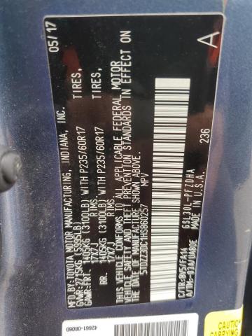 2017 TOYOTA SIENNA - 5TDZZ3DC1HS860257