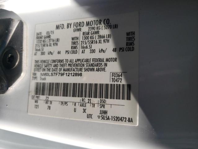 2015 FORD TRANSIT CO - NM0LS7F79F1212898