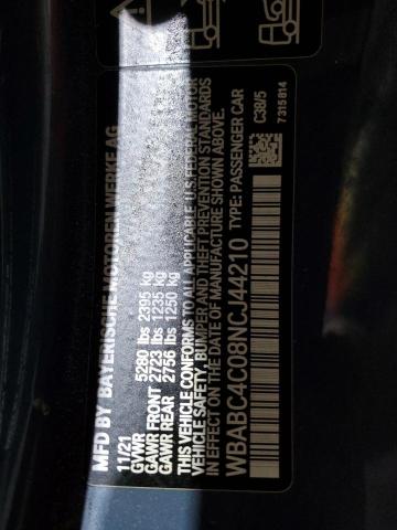 2022 BMW M850XI WBABC4C08NCJ44210
