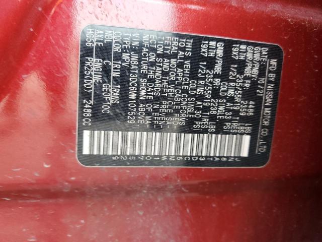 2021 NISSAN ROGUE PLAT - JN8AT3DC6MW107529