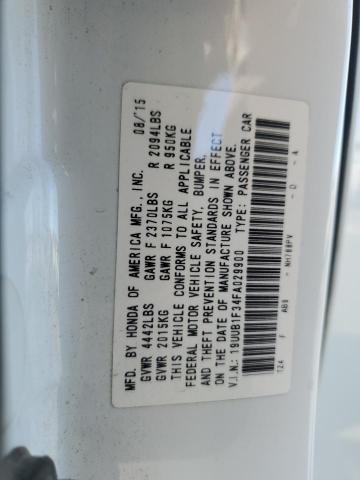 2015 ACURA TLX 19UUB1F34FA029900