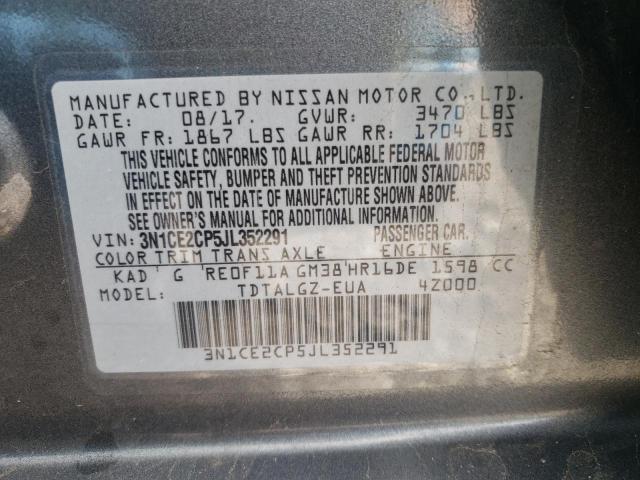 2018 NISSAN VERSA NOTE - 3N1CE2CP5JL352291