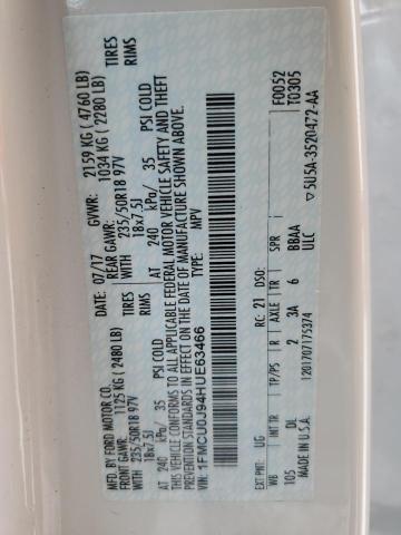 2017 FORD ESCAPE TIT - 1FMCU0J94HUE63466