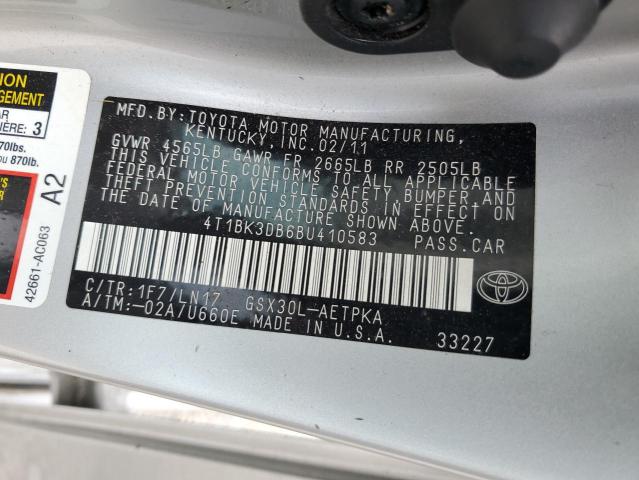 4t1bk3db6bu410583 - 2011 Toyota avalon base - #56585525