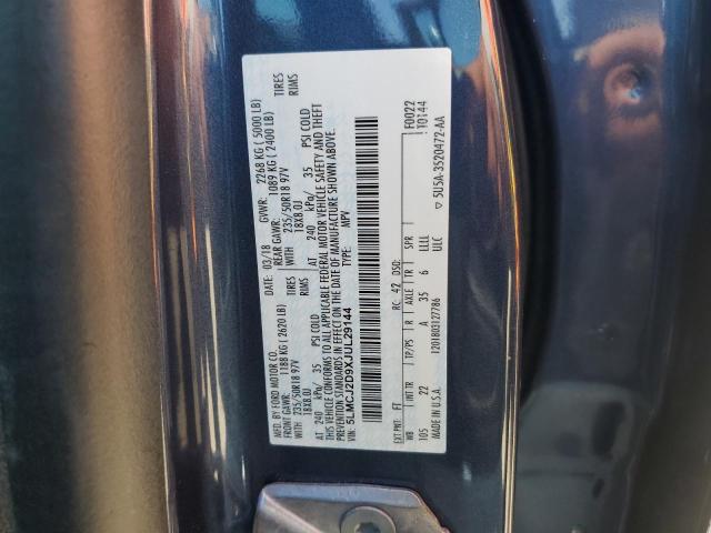 2018 LINCOLN MKC SELECT 5LMCJ2D9XJUL29144