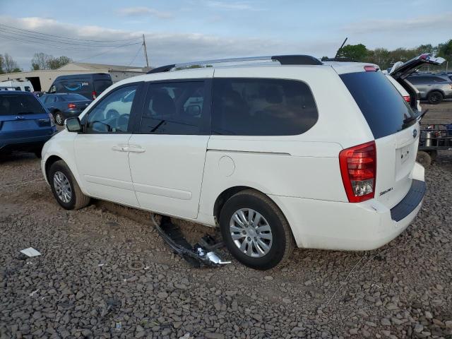 KIA SEDONA LX 2012 white  gas KNDMG4C79C6498424 photo #3