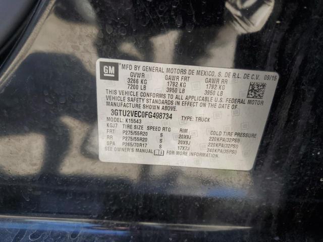 2015 GMC SIERRA K15 - 3GTU2VEC0FG498734