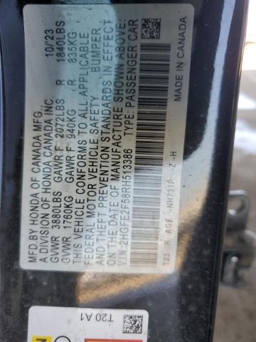 2024 HONDA CIVIC SPOR - 2HGFE2F58RH513386