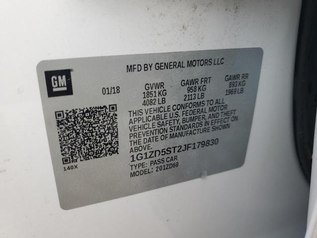 2018 CHEVROLET MALIBU LT - 1G1ZD5ST2JF179830