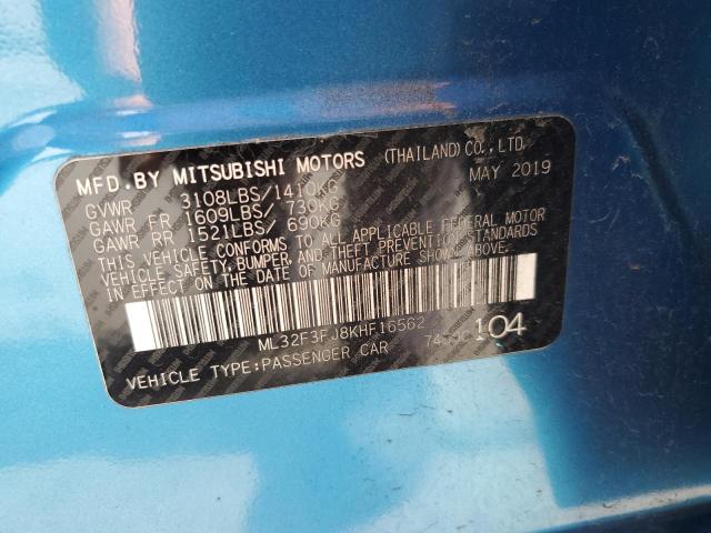 2019 MITSUBISHI MIRAGE G4 - ML32F3FJ8KHF16562