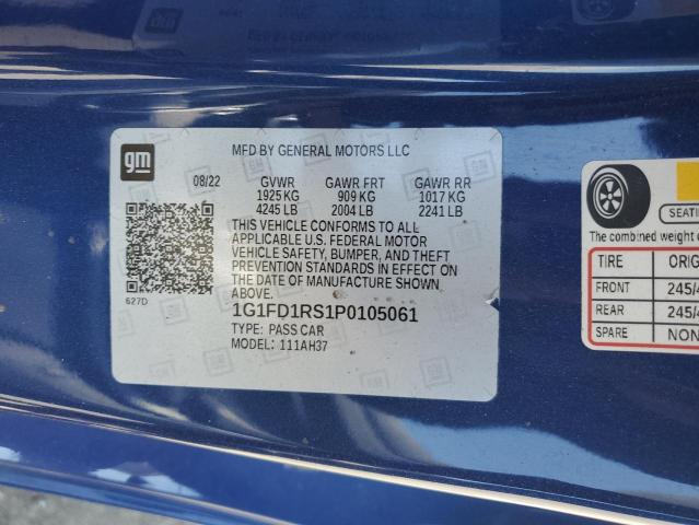 2023 CHEVROLET CAMARO LT 1G1FD1RS1P0105061