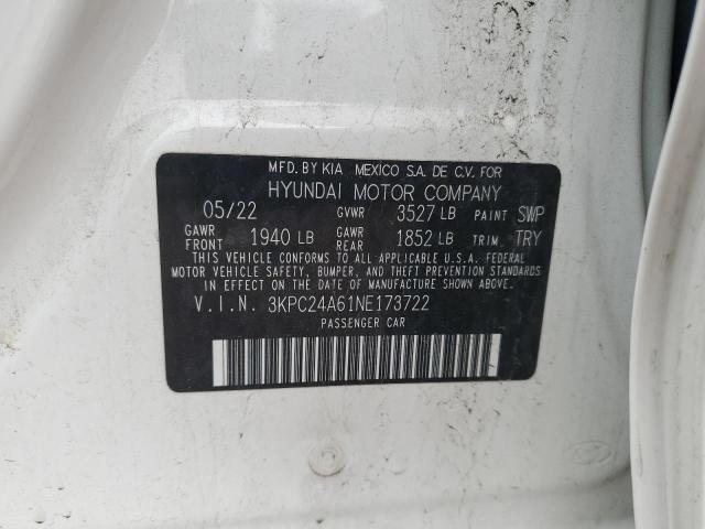 2022 HYUNDAI ACCENT SE - 3KPC24A61NE173722