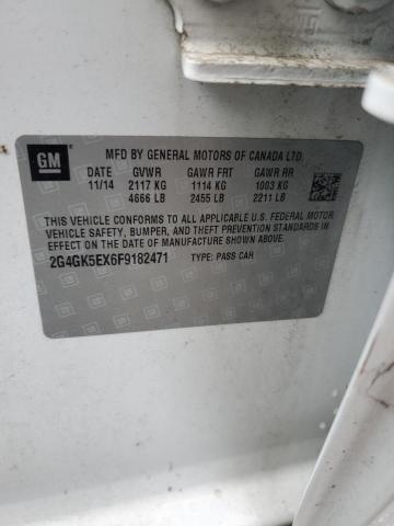2015 BUICK REGAL 2G4GK5EX6F9182471