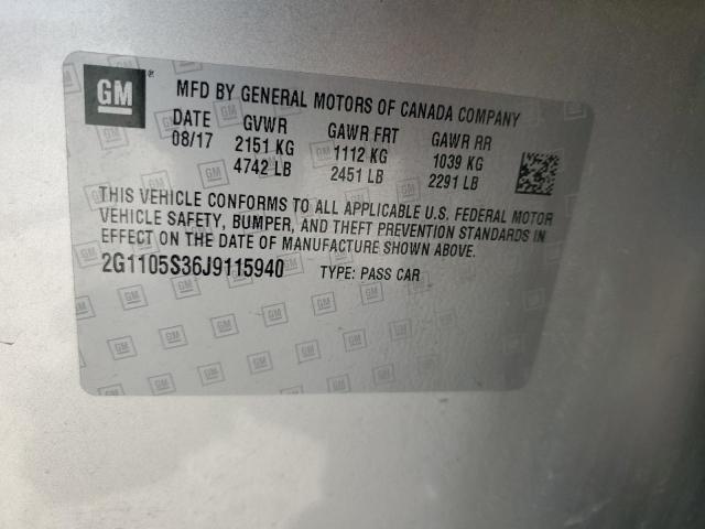 2018 CHEVROLET IMPALA LT - 2G1105S36J9115940