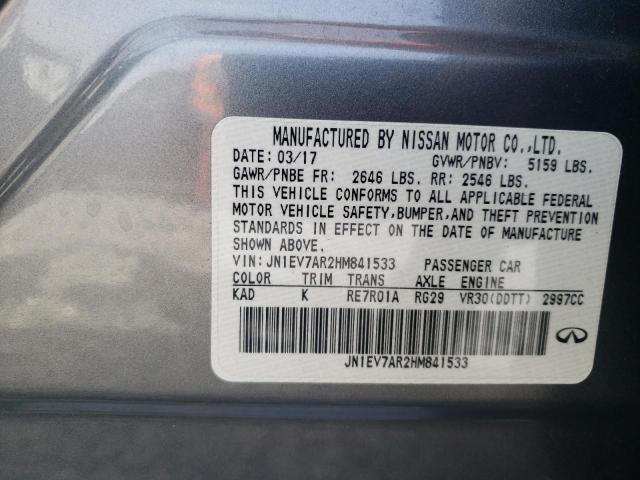2017 INFINITI Q50 PREMIU - JN1EV7AR2HM841533