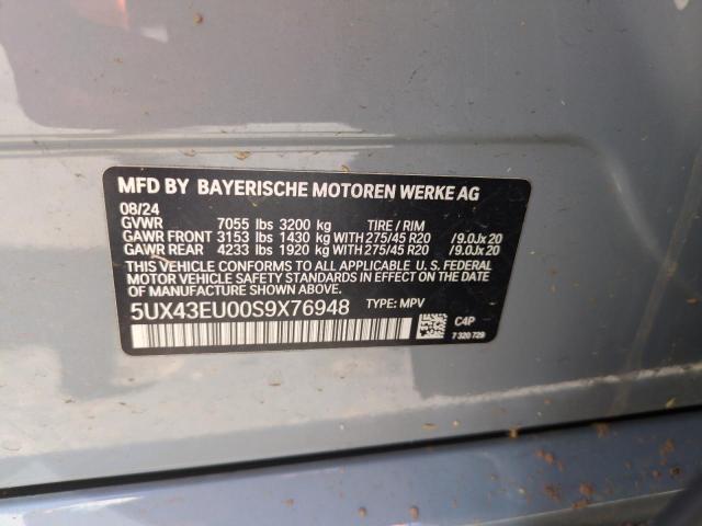 2025 BMW X5 XDRIVE5 - 5UX43EU00S9X76948