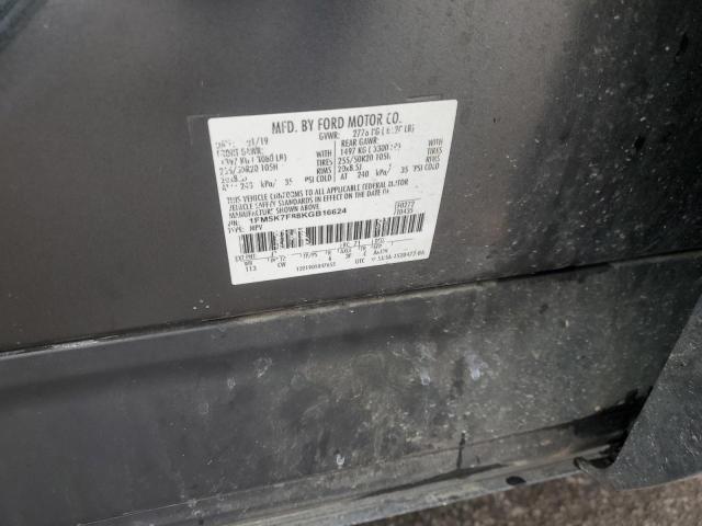 2019 FORD EXPLORER L - 1FM5K7F88KGB16624