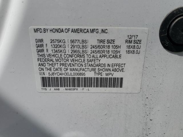 2018 ACURA MDX 5J8YD4H30JL006895
