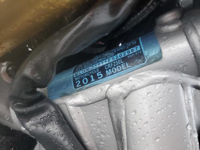 2015 HONDA CRF250 L MLHMD3811F5202987