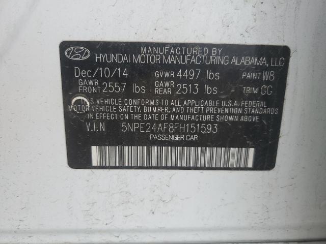 2015 HYUNDAI SONATA SE - 5NPE24AF8FH151593