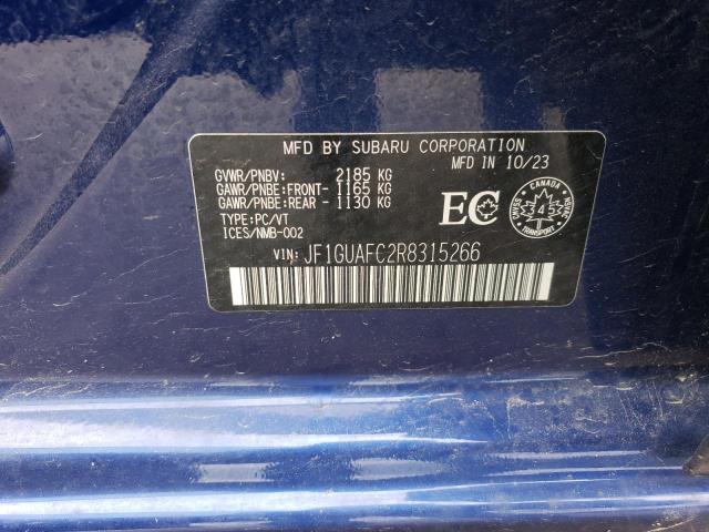 2024 SUBARU IMPREZA SP JF1GUAFC2R8315266