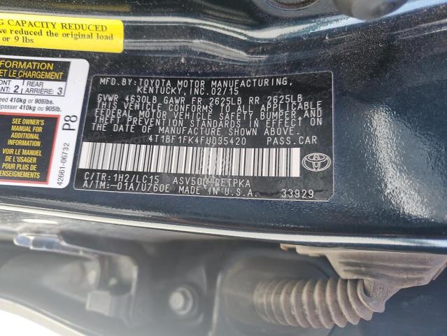2015 TOYOTA /S/LE/XLE - 4T1BF1FK4FU035420