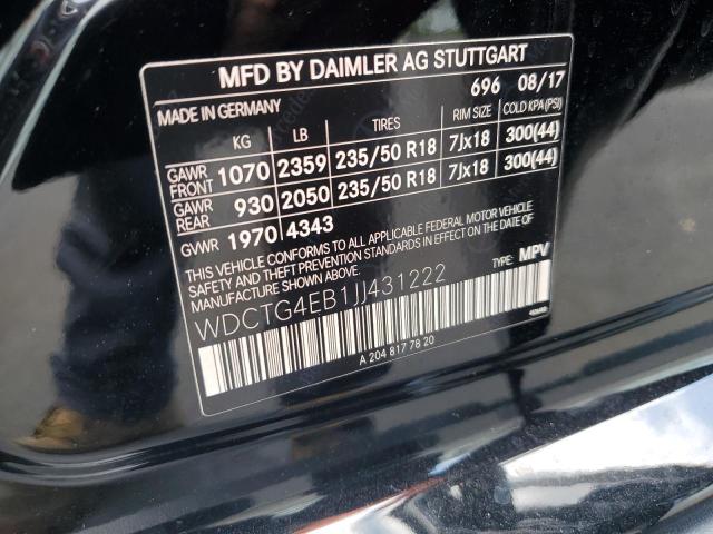 2018 MERCEDES-BENZ GLA 250 WDCTG4EB1JJ431222