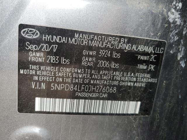 2018 HYUNDAI ELANTRA SE - 5NPD84LF0JH276068