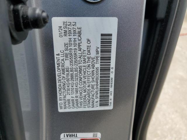 2024 HONDA ODYSSEY TO 5FNRL6H84RB030595