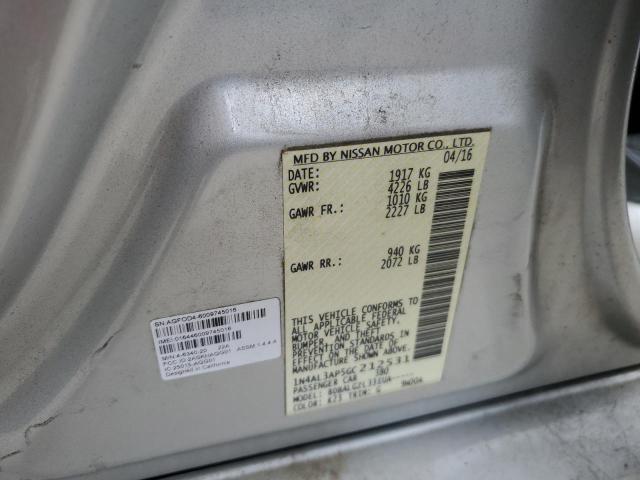 2016 NISSAN ALTIMA 2.5 - 1N4AL3AP5GC212531