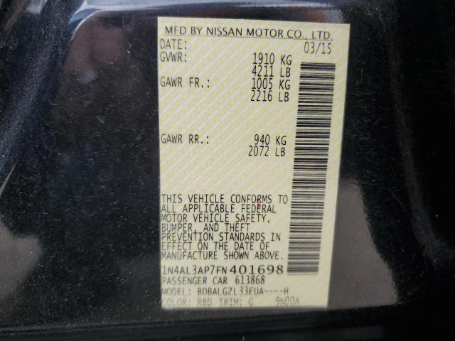 2015 NISSAN ALTIMA 2.5 - 1N4AL3AP7FN401698