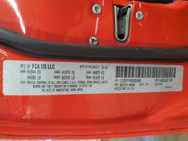 2016 DODGE DART SXT S 1C3CDFFA9GD820685