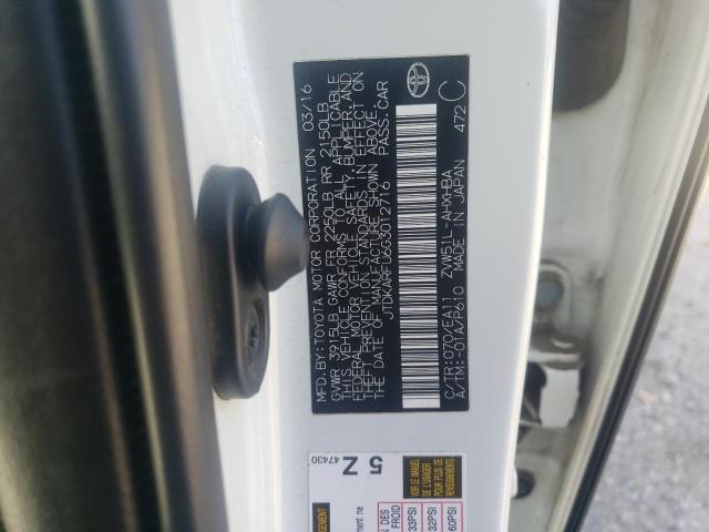 2016 TOYOTA PRIUS - JTDKARFU6G3012716