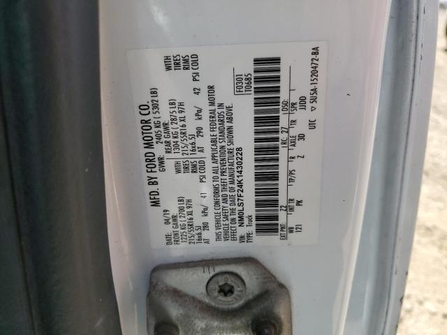 2019 FORD TRANSIT CO - NM0LS7F24K1430228