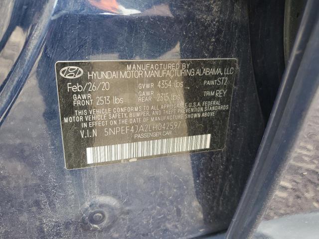2020 HYUNDAI SONATA SEL - 5NPEF4JA2LH042597