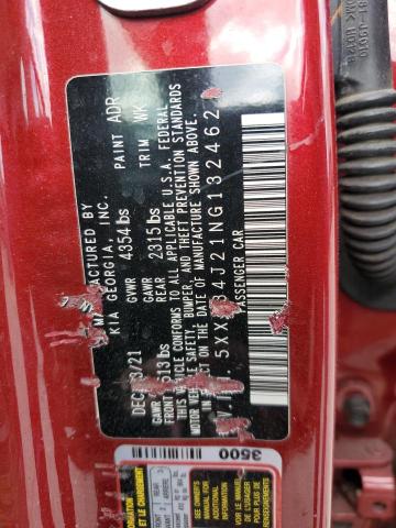 2022 KIA K5 EX 5XXG34J21NG132462