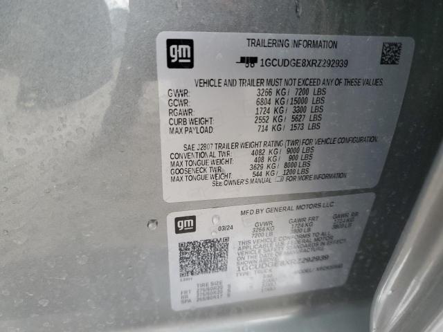 2024 CHEVROLET SILVERADO - 1GCUDGE8XRZ292939