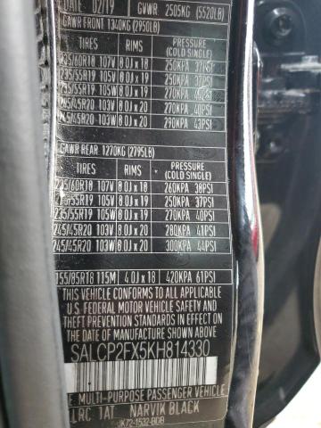 2019 LAND ROVER DISCOVERY SALCP2FX5KH814330