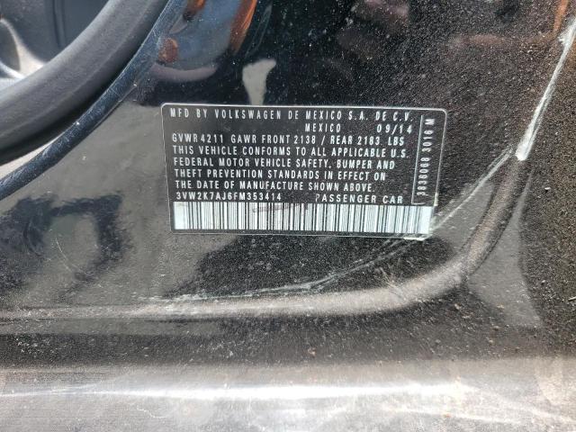 2015 VOLKSWAGEN JETTA BASE - 3VW2K7AJ6FM353414