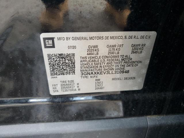2020 CHEVROLET EQUINOX LT - 3GNAXKEV3LL310948