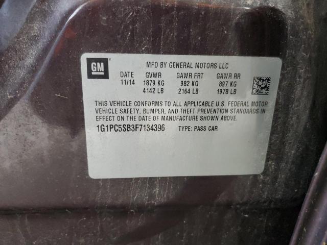 2015 CHEVROLET CRUZE LT - 1G1PC5SB3F7134396