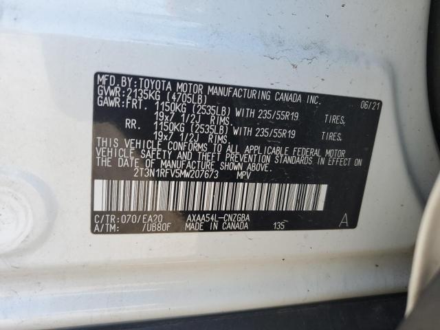 2021 TOYOTA RAV4 LIMIT - 2T3N1RFV5MW207673