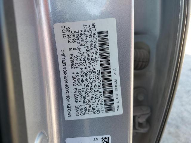 2020 HONDA ACCORD LX - 1HGCV1F18LA060452