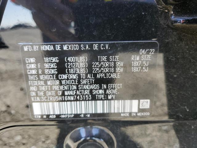 2022 HONDA HR-V SPORT - 3CZRU5H16NM743153