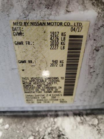 2017 NISSAN ALTIMA 2.5 - 1N4AL3AP2HC241065