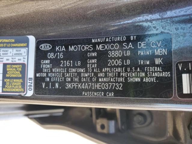 2017 KIA FORTE LX 3KPFK4A71HE037732