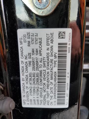 2020 HONDA CR-V LX - 2HKRW2H25LH664504