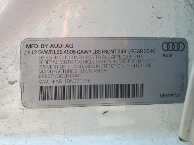 wauffafl1dn021736 - 2013 Audi a4 premium plus - #58237625