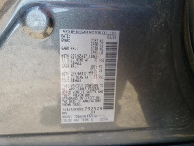 2019 NISSAN ROGUE S - 5N1AT2MT0KC792529